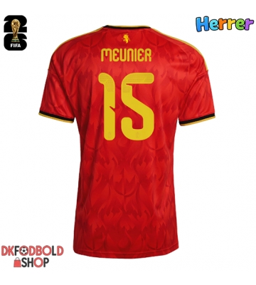 Belgien Thomas Meunier #15 Hjemmebanetrøje VM 2026 Kort ærmer